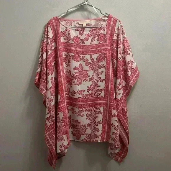 NWT MICHAEL KORS HANDKERCHIEF BLOUSE - Picture 3 of 7